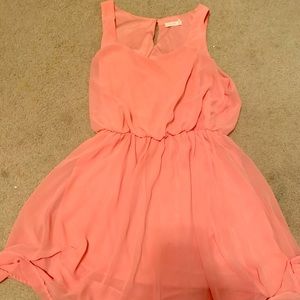 A Lush peachy gathered dress